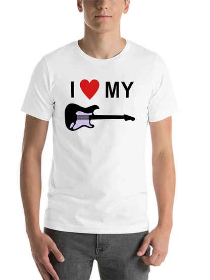 I Love My Guitar Graphic Tee - Black T-Shirt