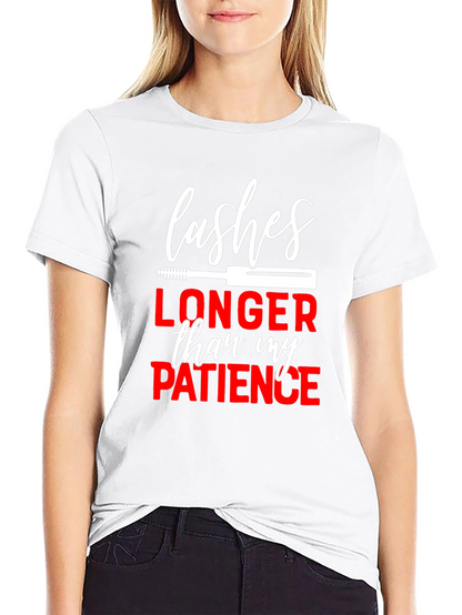 Lashes Longer Than My Patience Graphic Tee