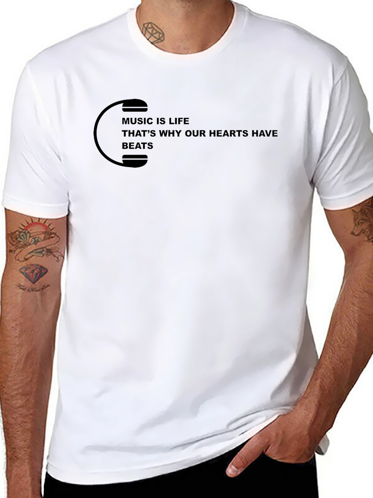 Music is Life Graphic T-Shirt