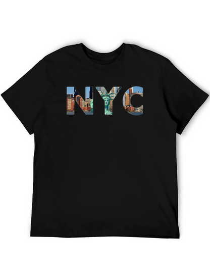NYC Skyline Black Graphic T-Shirt