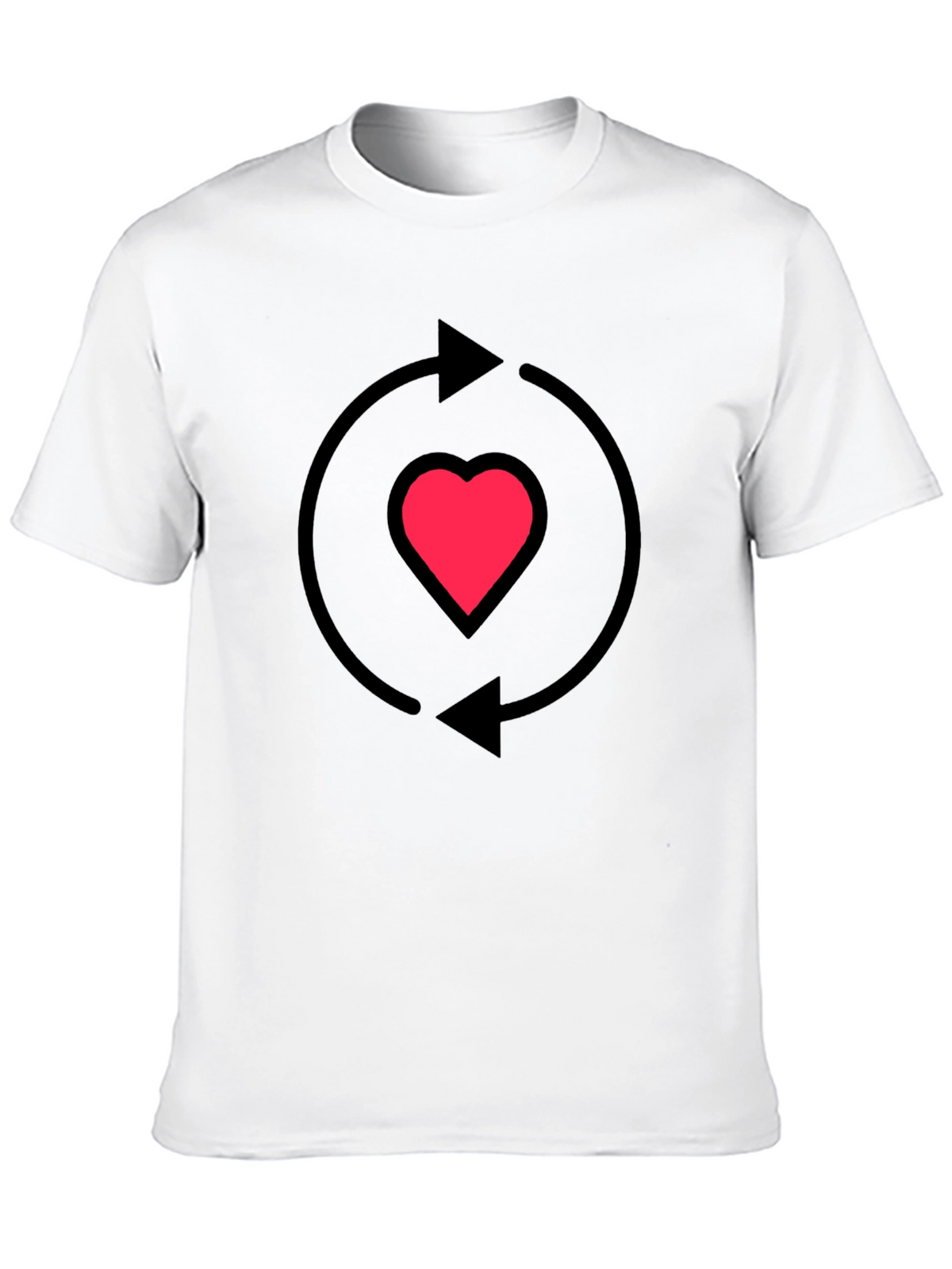Heart Recycle Graphic T-Shirt - Love Cycle Tee
