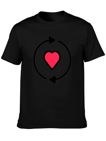 Heart Recycle Graphic T-Shirt - Love Cycle Tee