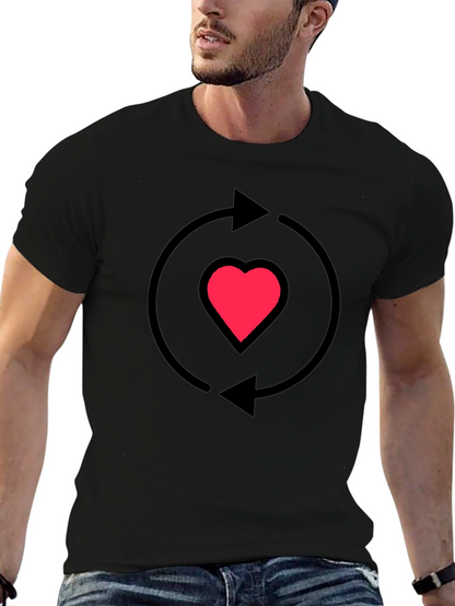 Heart Recycle Graphic T-Shirt - Love Cycle Tee