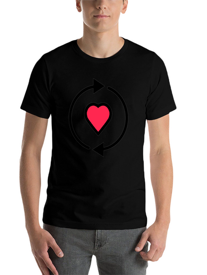 Heart Recycle Graphic T-Shirt - Love Cycle Tee