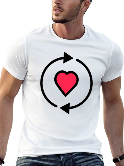 Heart Recycle Graphic T-Shirt - Love Cycle Tee