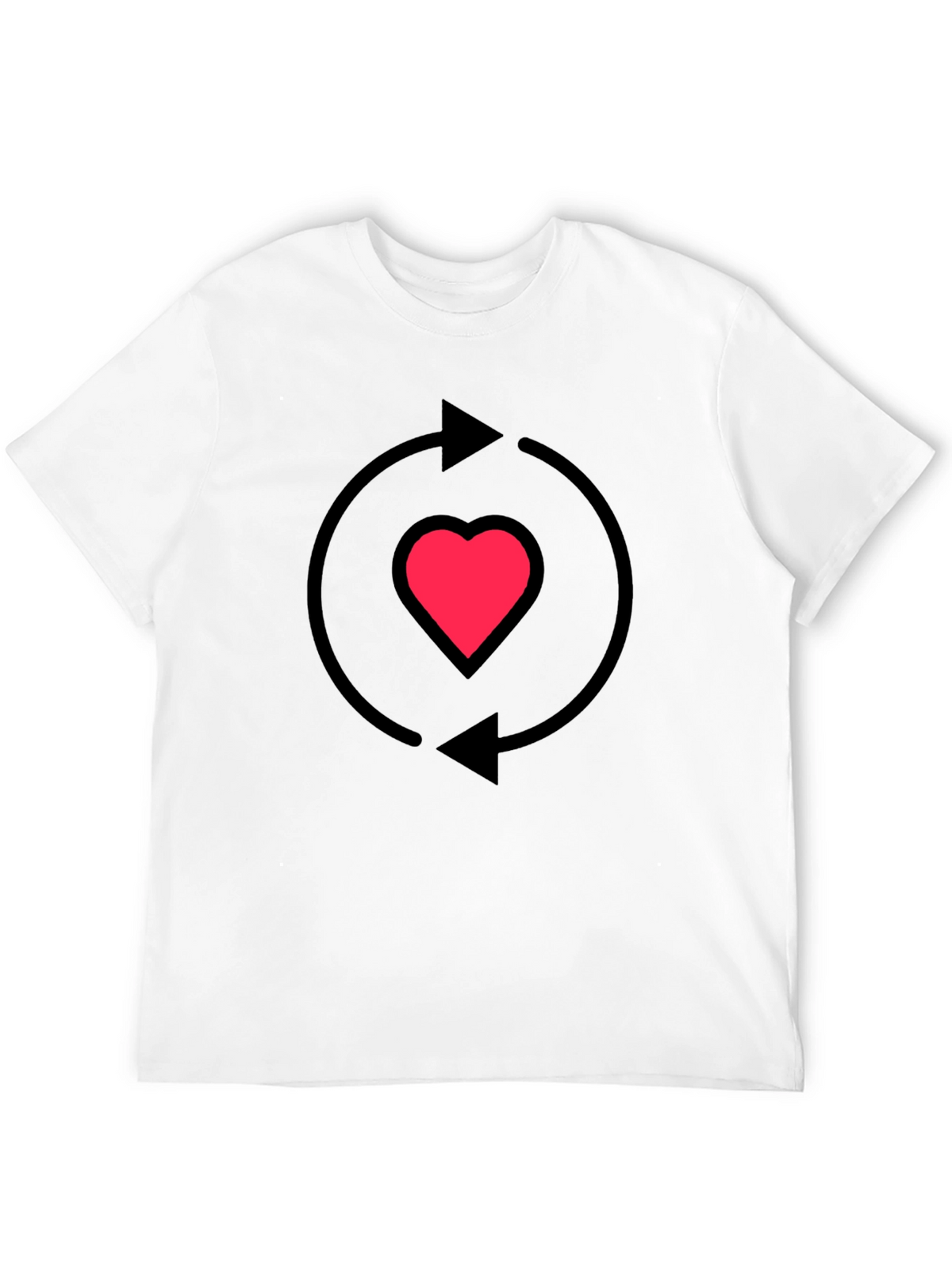 Heart Recycle Graphic T-Shirt - Love Cycle Tee