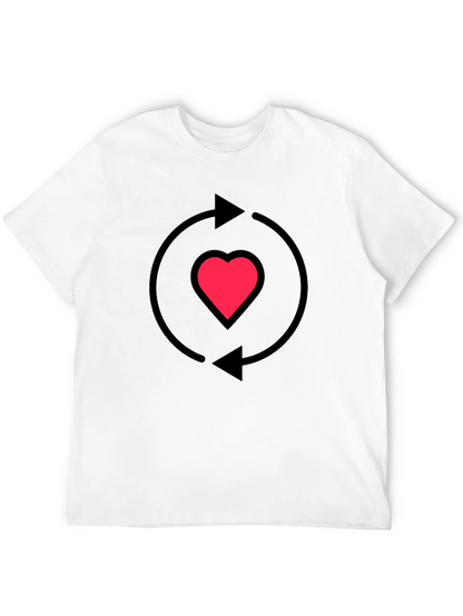 Heart Recycle Graphic T-Shirt - Love Cycle Tee