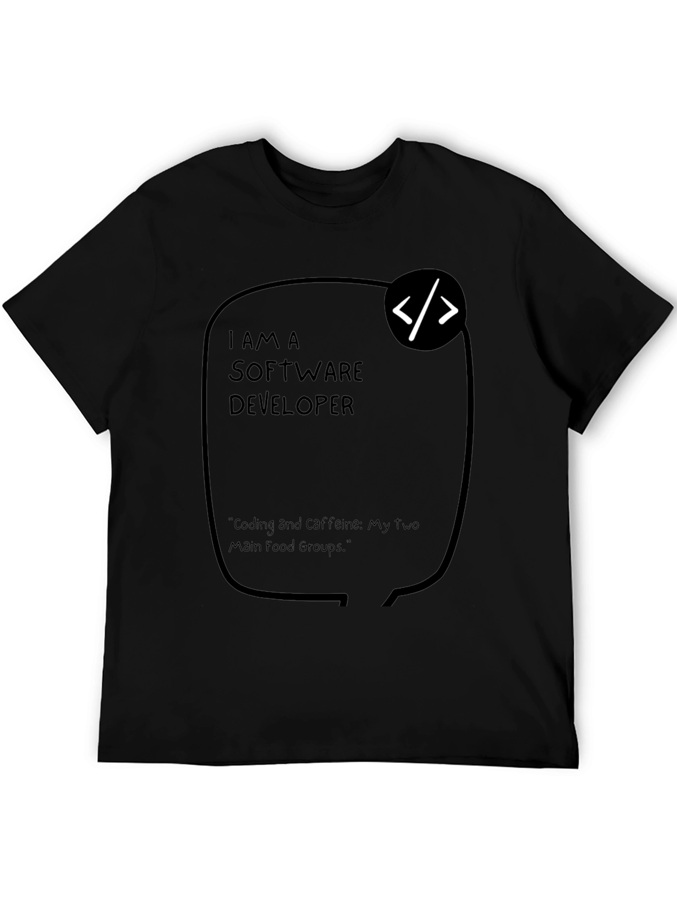 Software Developer Coding and Caffeine T-Shirt