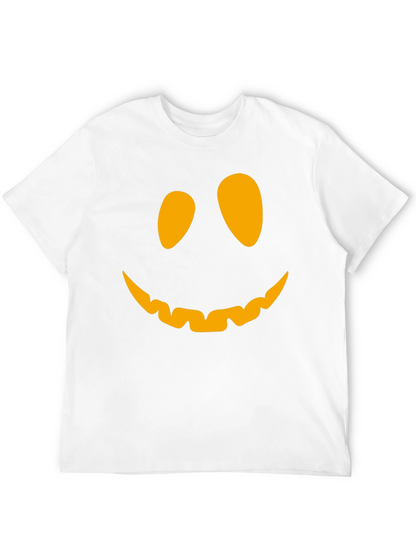 Pumpkin Face Graphic Tee - Halloween T-Shirt