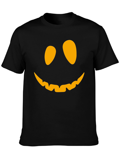 Pumpkin Face Graphic Tee - Halloween T-Shirt