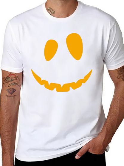 Pumpkin Face Graphic Tee - Halloween T-Shirt