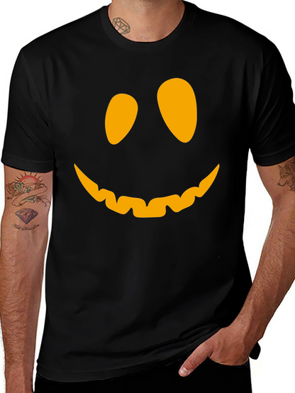 Pumpkin Face Graphic Tee - Halloween T-Shirt