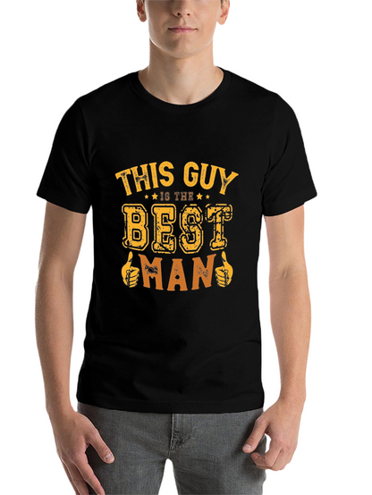 Best Man T-Shirt Funny Wedding Party Tee