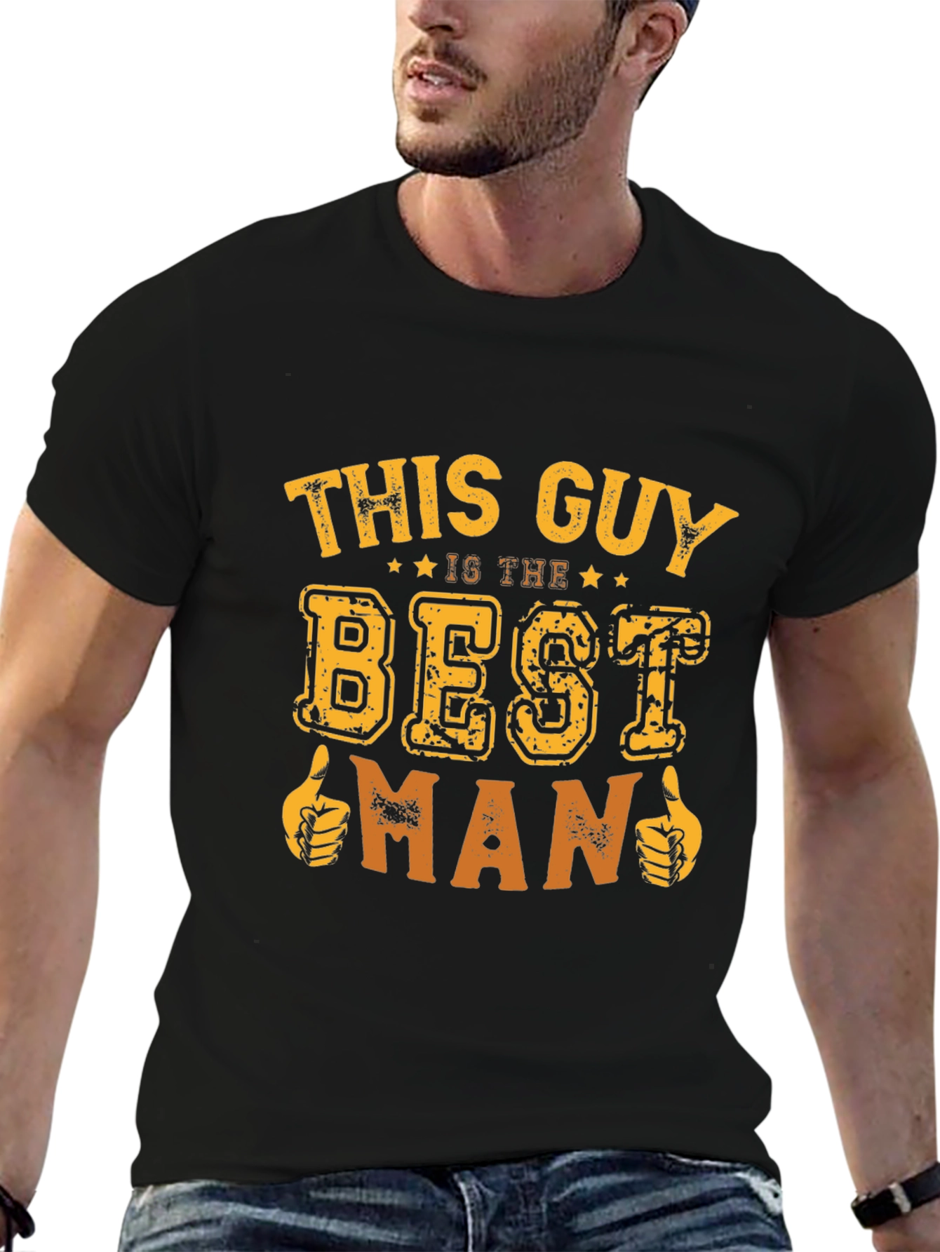 Best Man T-Shirt Funny Wedding Party Tee