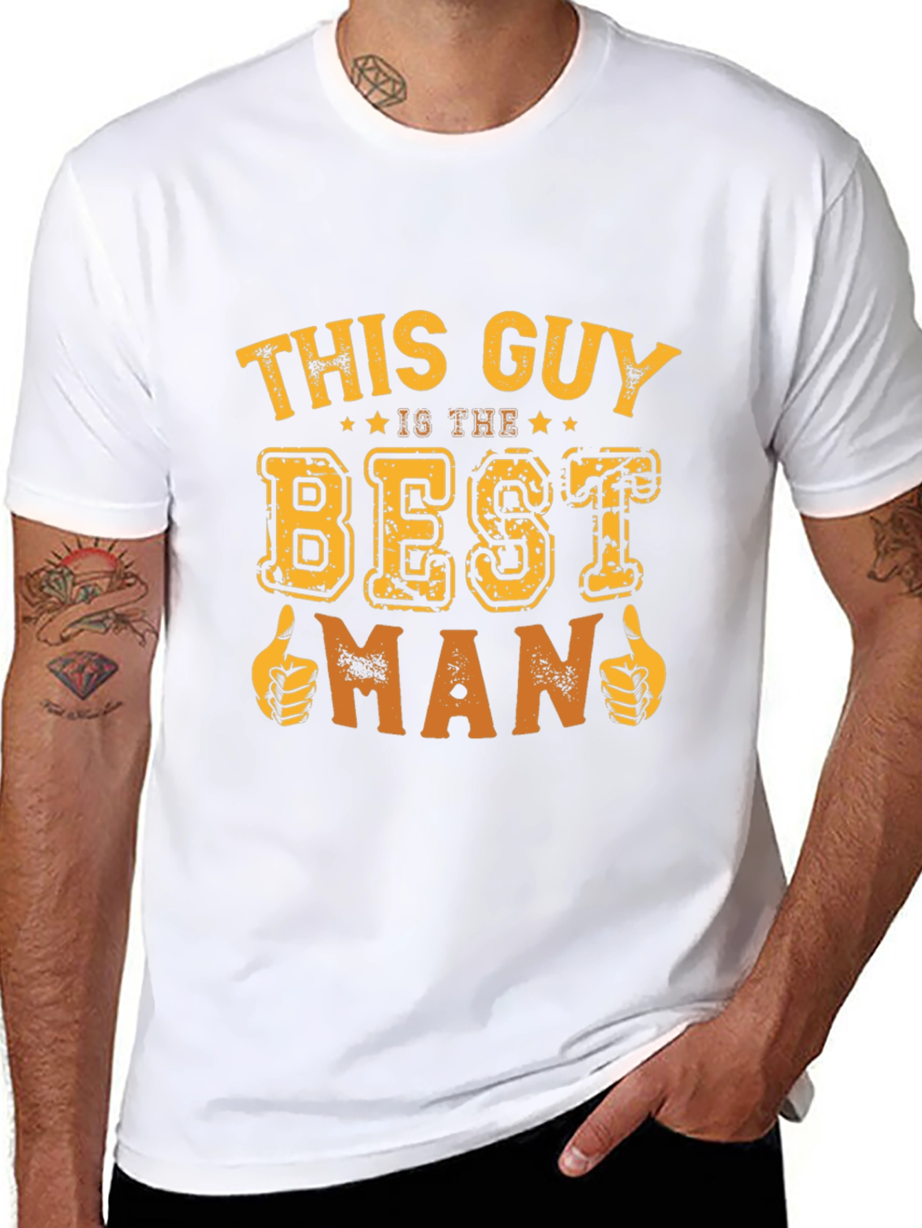 Best Man T-Shirt Funny Wedding Party Tee