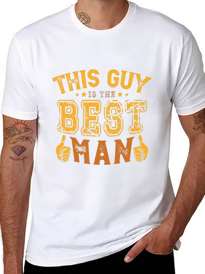 Best Man T-Shirt Funny Wedding Party Tee