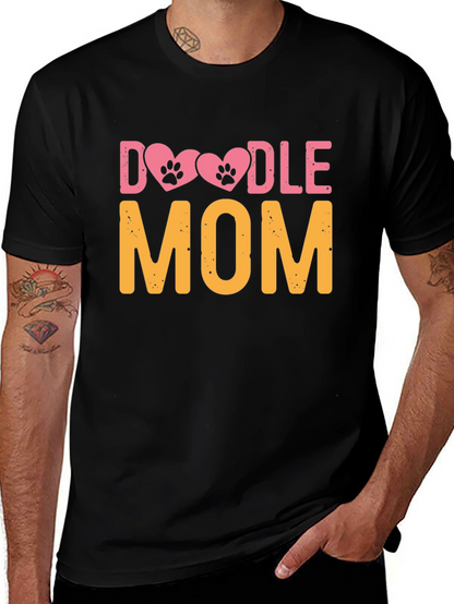 Doodle Mom T-Shirt - Dog Paw Heart Design