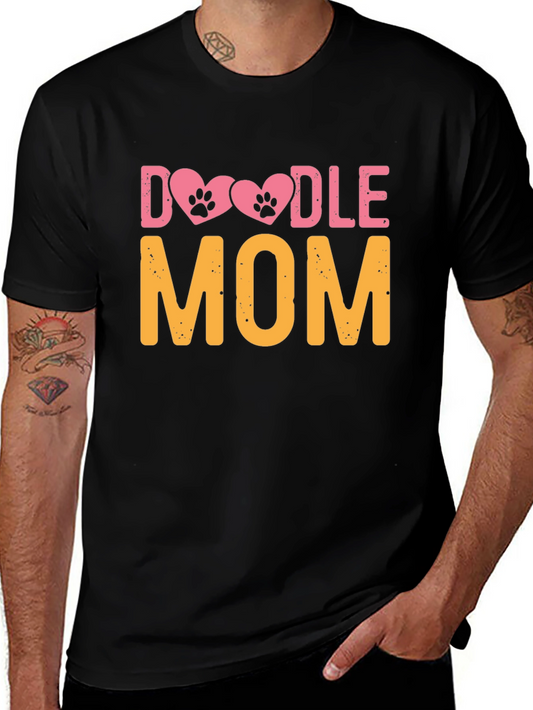 Doodle Mom T-Shirt - Dog Paw Heart Design
