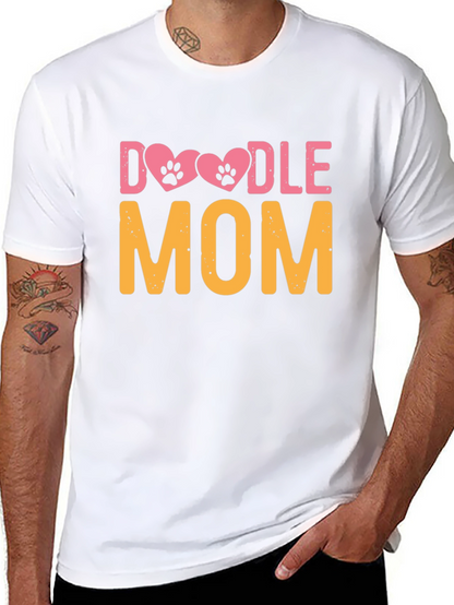Doodle Mom T-Shirt - Dog Paw Heart Design