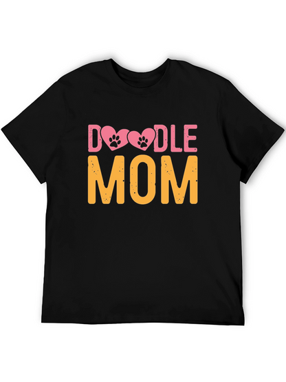 Doodle Mom T-Shirt - Dog Paw Heart Design