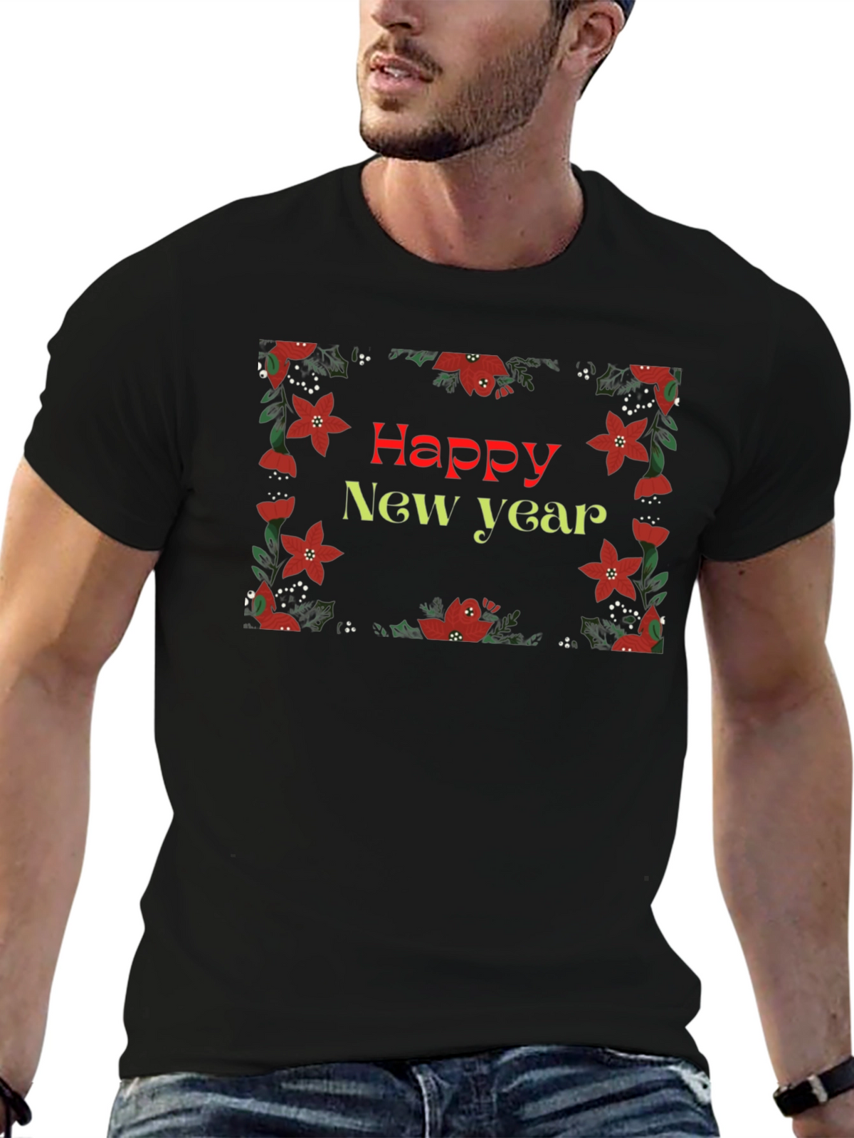 Festive Happy New Year Graphic Tee