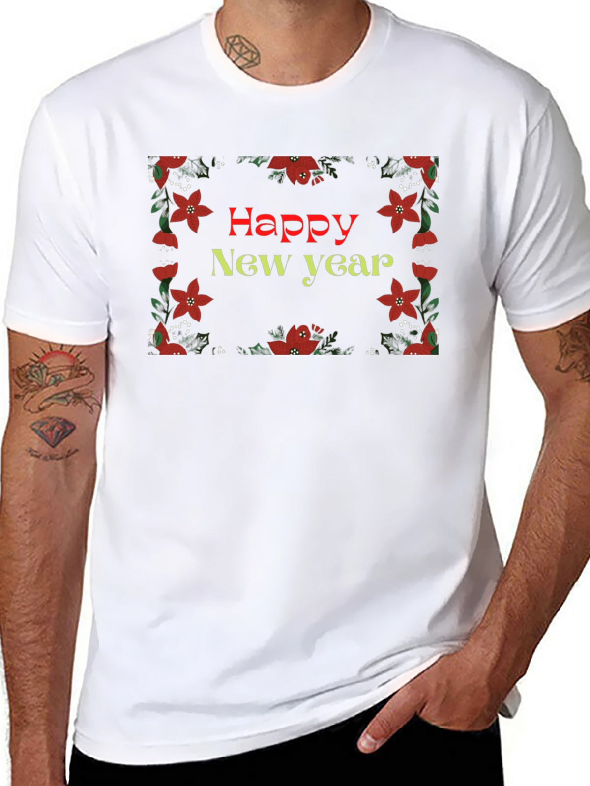 Festive Happy New Year Graphic Tee