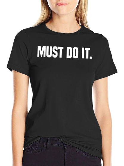 Must Do It Black Graphic Tee