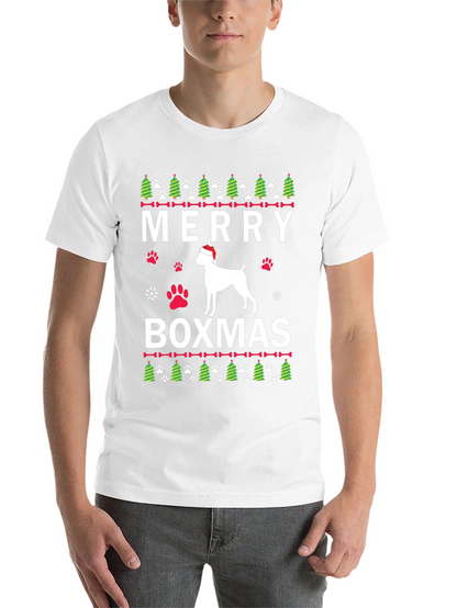 Merry Boxmas Dog Christmas T-Shirt