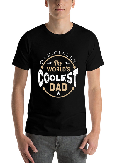 Coolest Dad T-Shirt - Officially The Worlds!