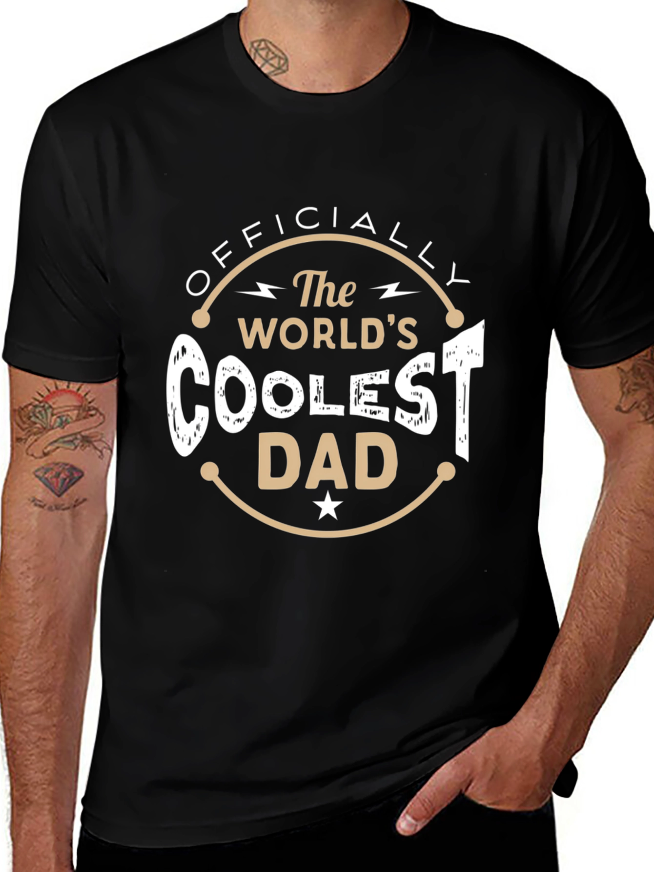 Coolest Dad T-Shirt - Officially The Worlds!