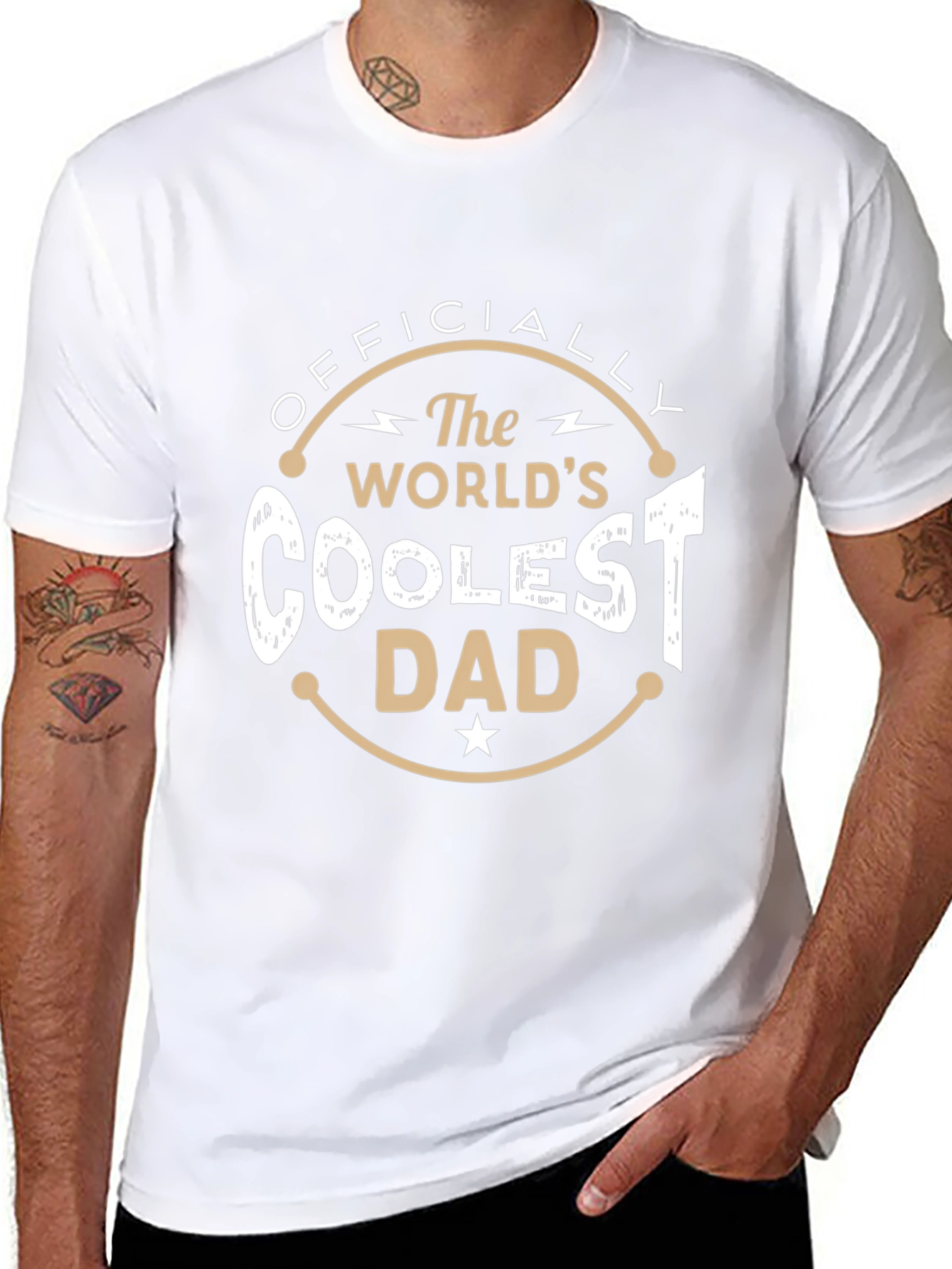 Coolest Dad T-Shirt - Officially The Worlds!