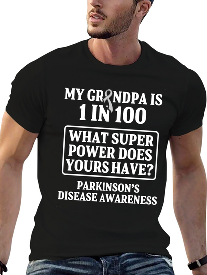 Parkinsons Awareness T-Shirt - Grandpa Superpower