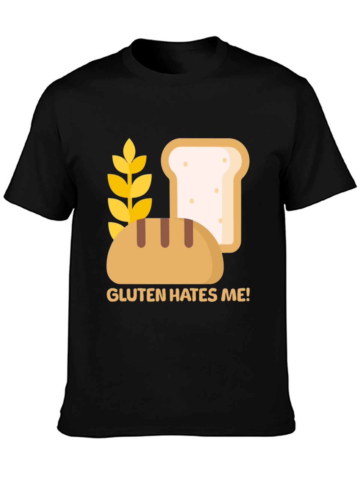 Gluten Hates Me! Graphic T-Shirt