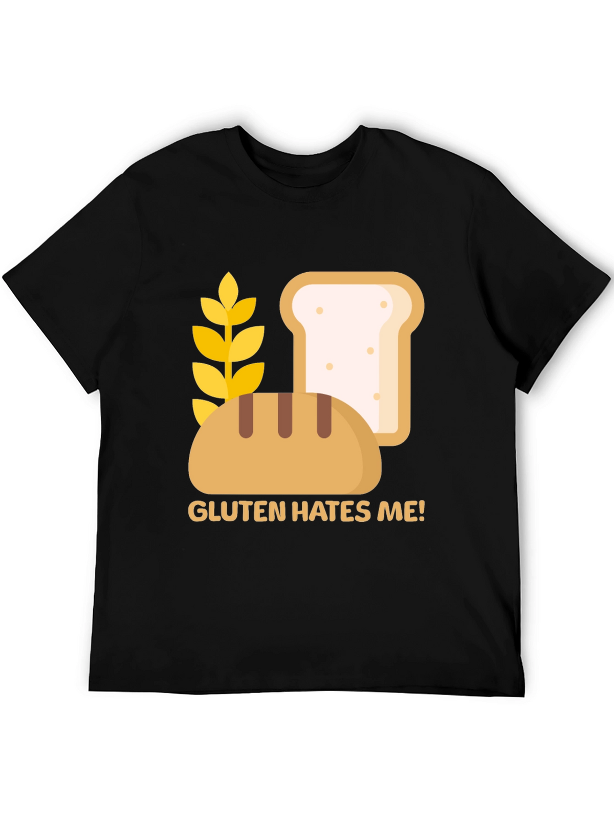 Gluten Hates Me! Graphic T-Shirt