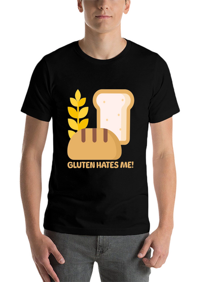 Gluten Hates Me! Graphic T-Shirt