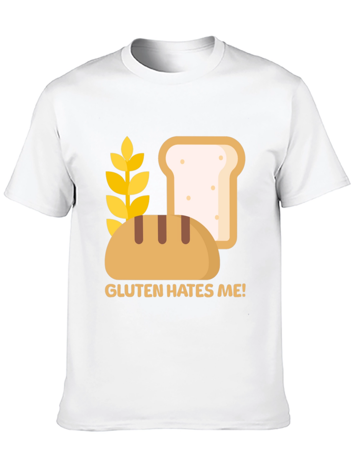 Gluten Hates Me! Graphic T-Shirt