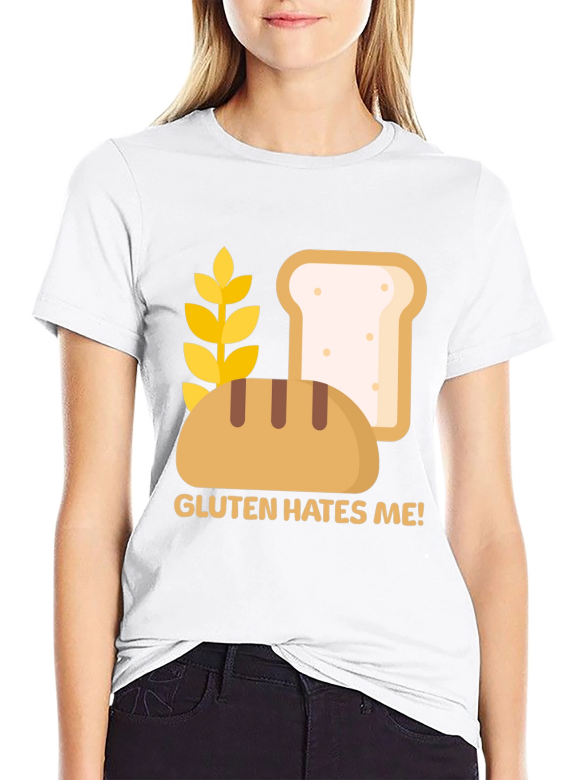 Gluten Hates Me! Graphic T-Shirt