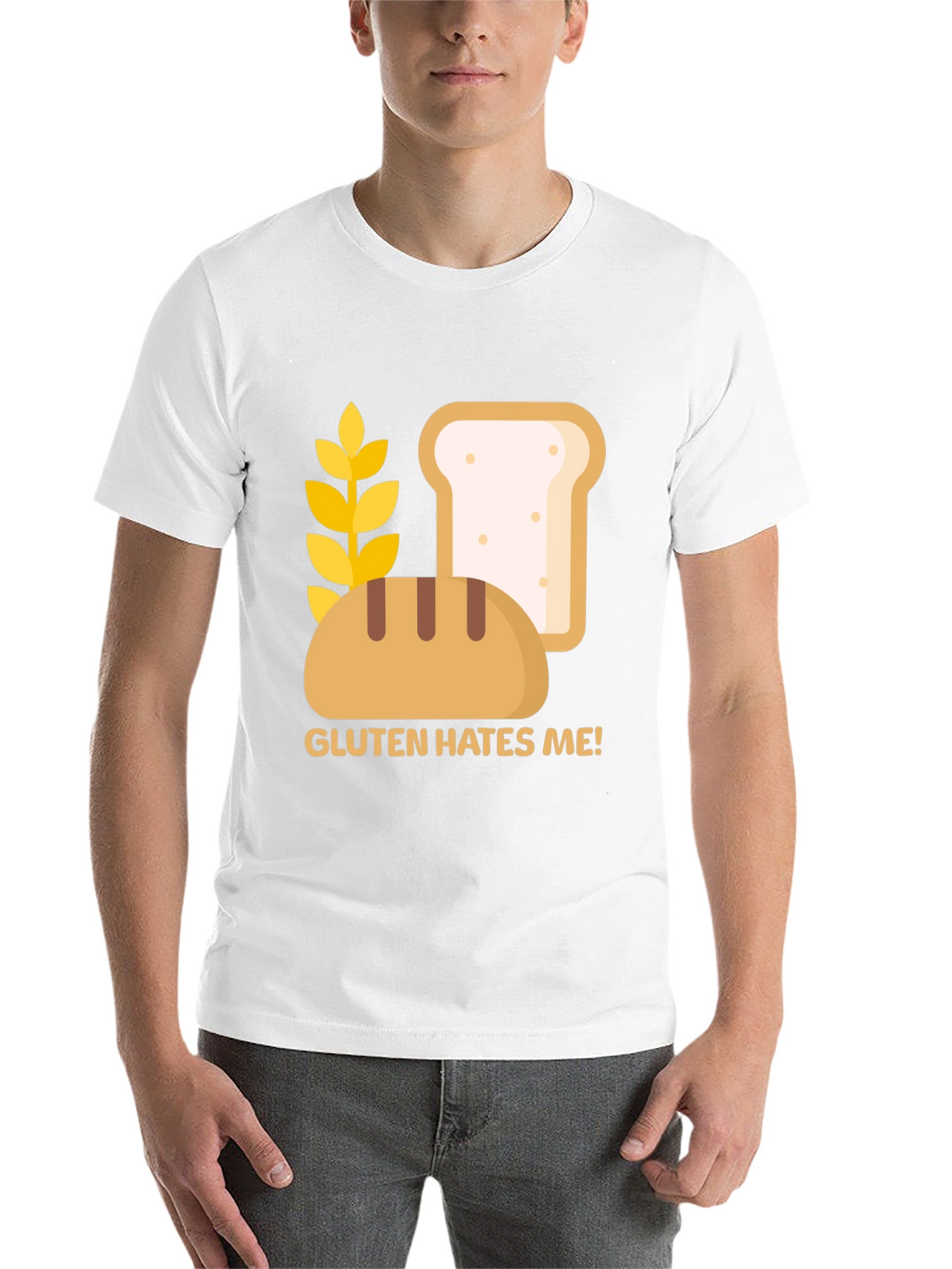 Gluten Hates Me! Graphic T-Shirt