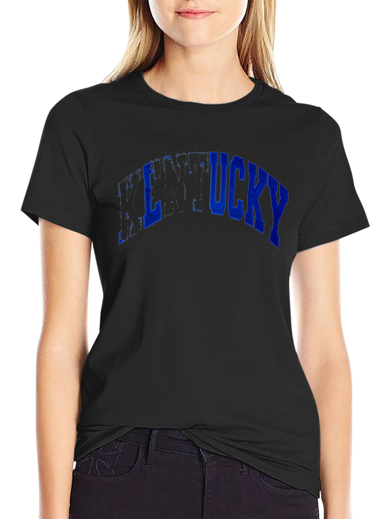 Kentucky Graphic Print Black T-Shirt