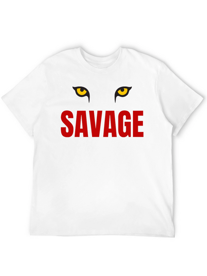 Savage Graphic Print Crew Neck T-Shirt