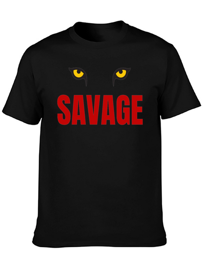 Savage Graphic Print Crew Neck T-Shirt