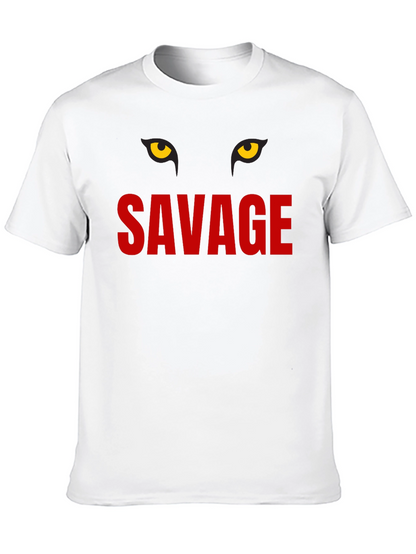 Savage Graphic Print Crew Neck T-Shirt