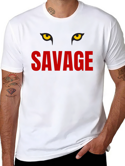 Savage Graphic Print Crew Neck T-Shirt