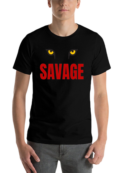 Savage Graphic Print Crew Neck T-Shirt