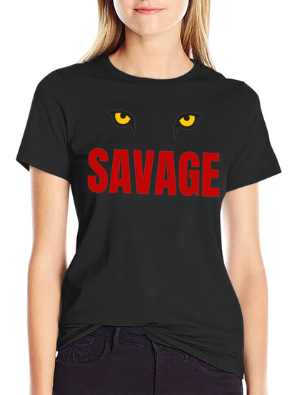 Savage Graphic Print Crew Neck T-Shirt