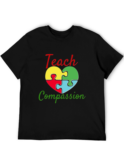 Teach Compassion Autism Awareness T-Shirt