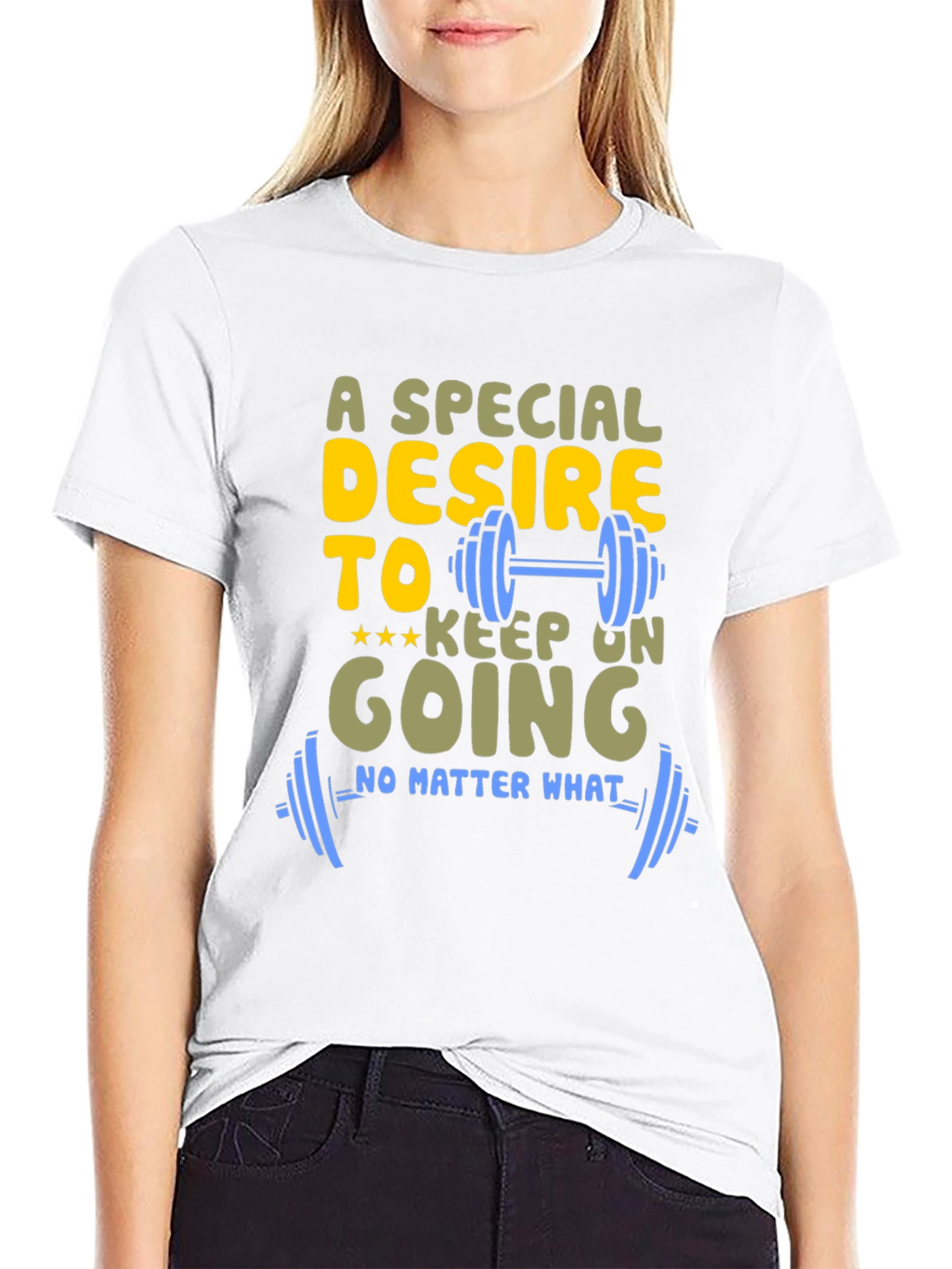 Motivational Gym T-Shirt: Special Desire to Keep Going
