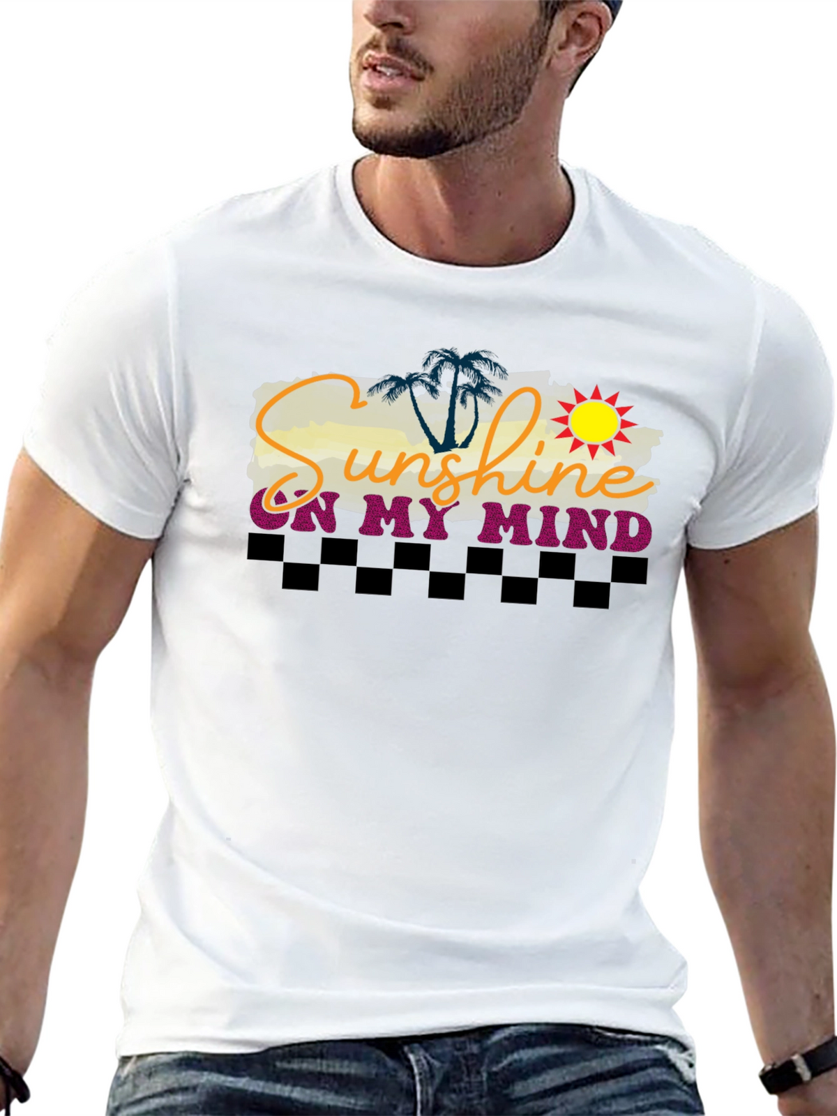 Sunshine On My Mind Graphic Tee - Tropical Vibe