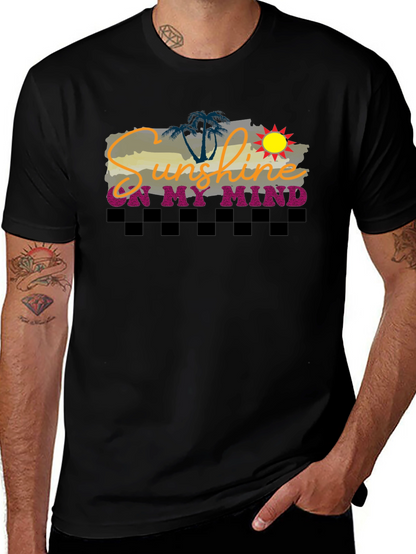 Sunshine On My Mind Graphic Tee - Tropical Vibe
