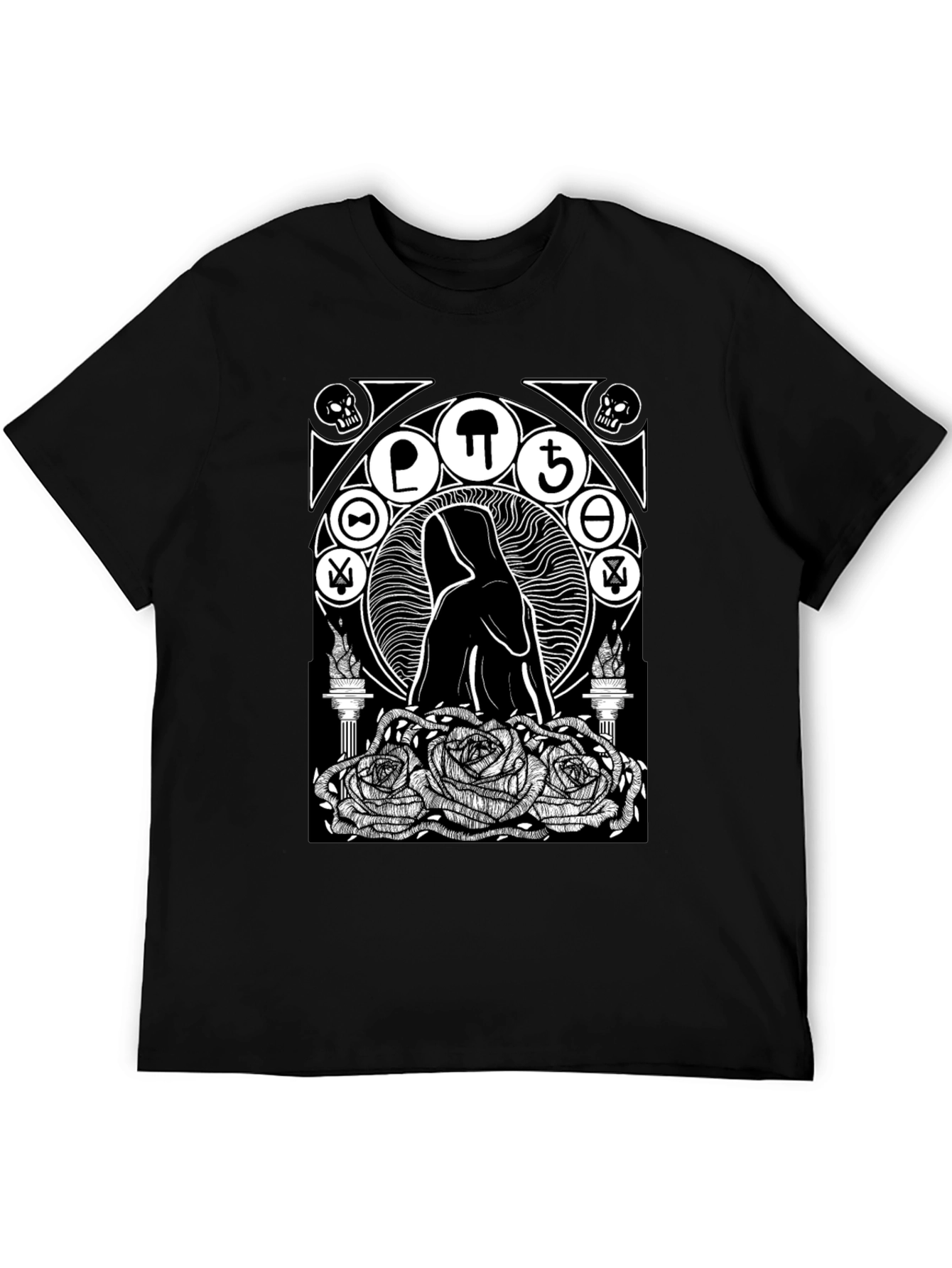 Occult Rose T-Shirt - Gothic Graphic Tee